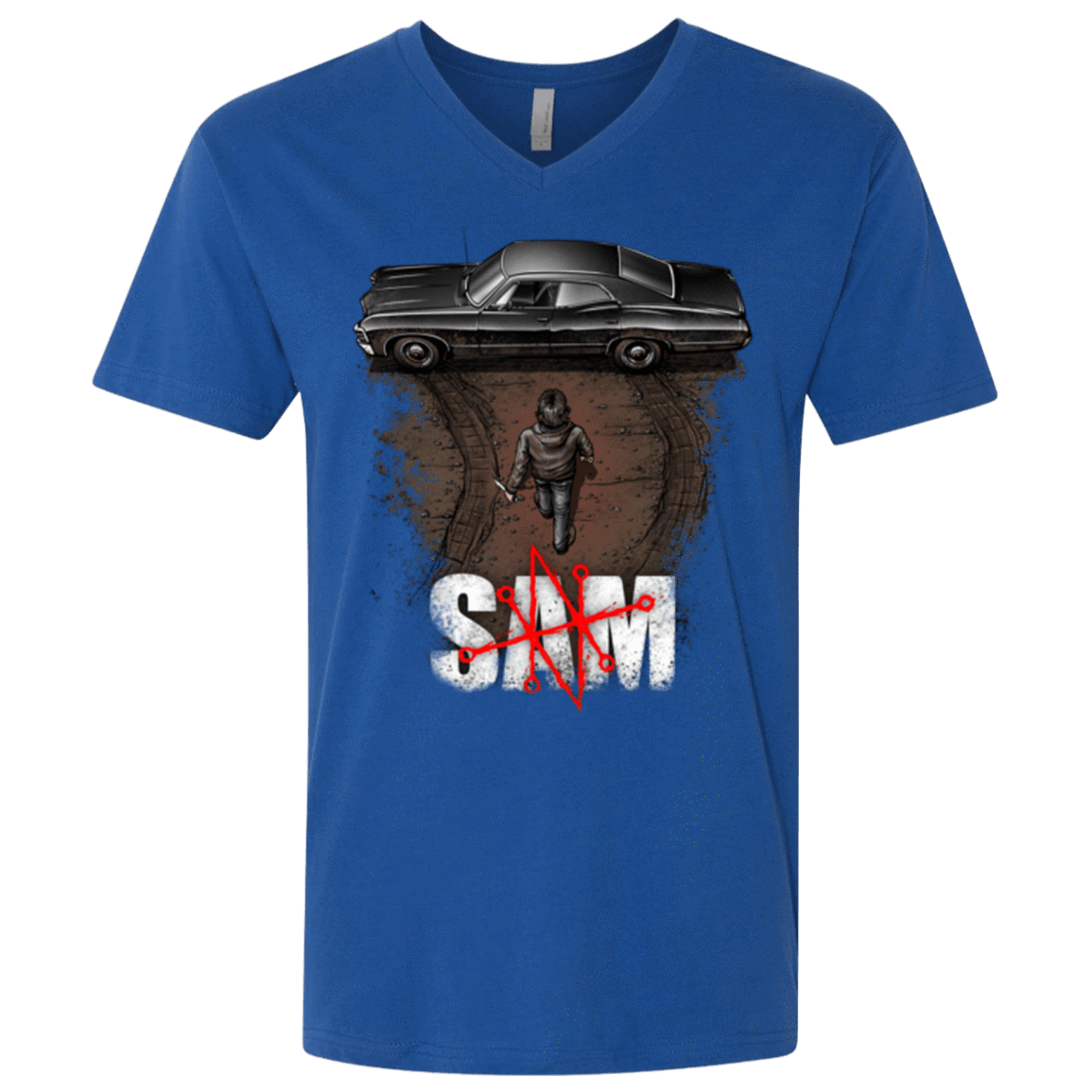 T-Shirts Royal / X-Small Sam Men's Premium V-Neck