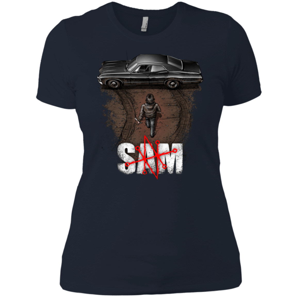 T-Shirts Midnight Navy / X-Small Sam Women's Premium T-Shirt