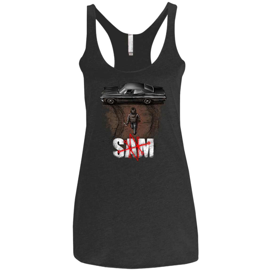 T-Shirts Vintage Black / X-Small Sam Women's Triblend Racerback Tank