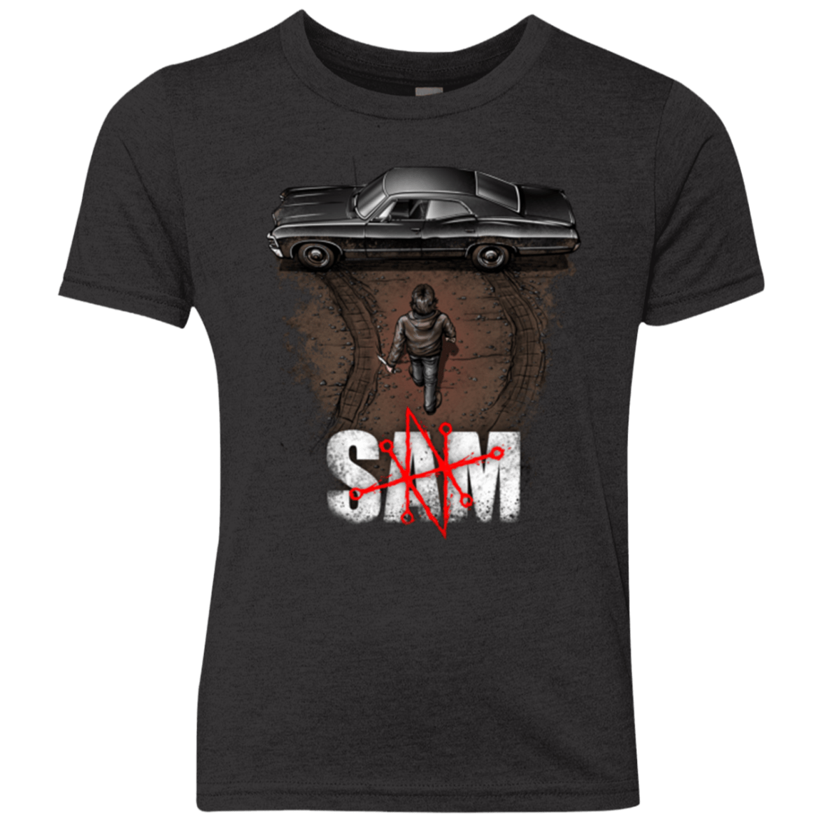 T-Shirts Vintage Black / YXS Sam Youth Triblend T-Shirt