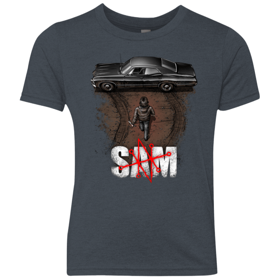 T-Shirts Vintage Navy / YXS Sam Youth Triblend T-Shirt