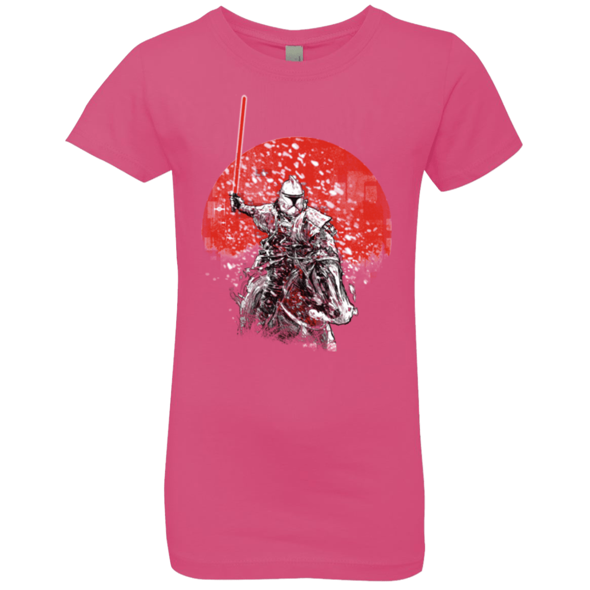 T-Shirts Hot Pink / YXS Samourai Trooper Girls Premium T-Shirt