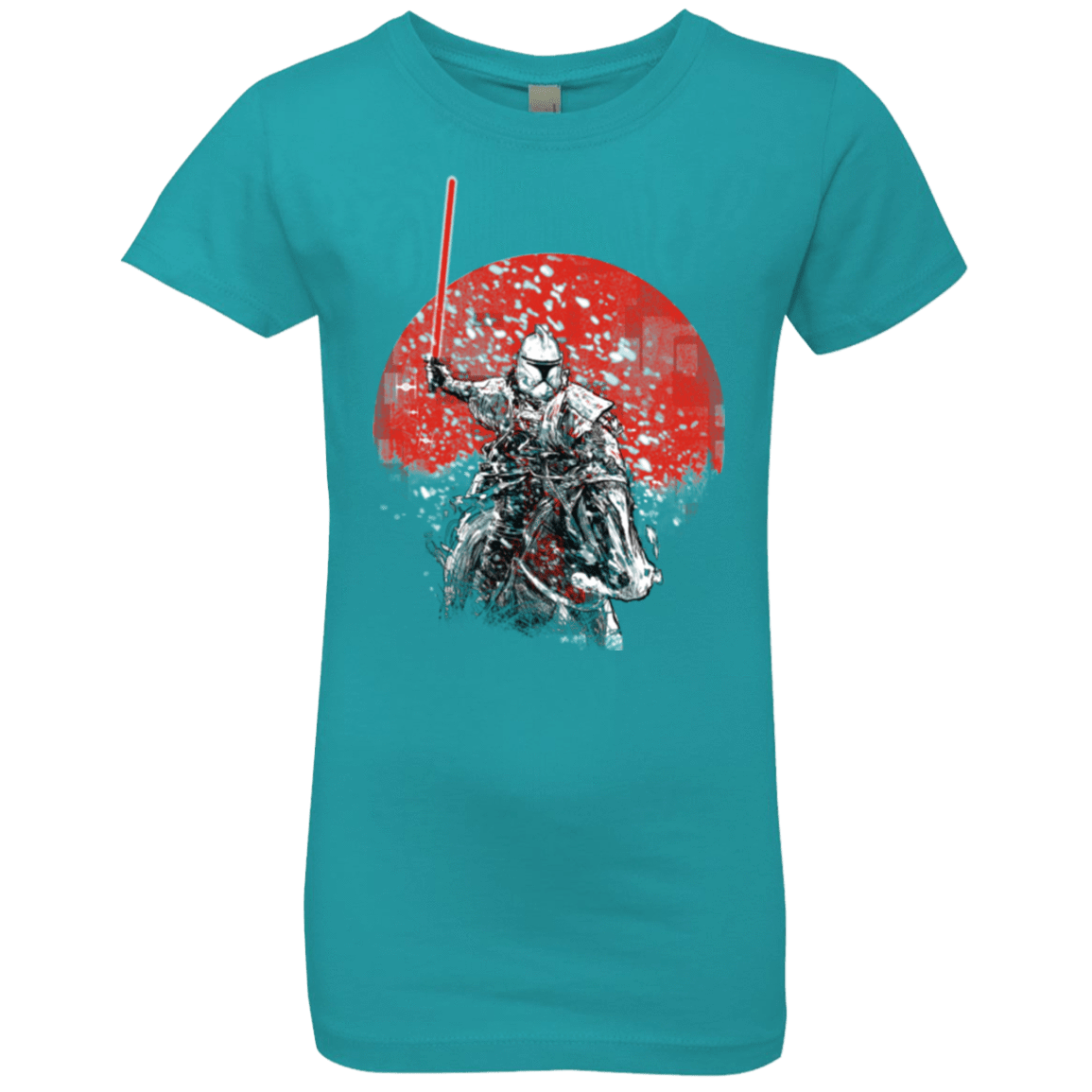 T-Shirts Tahiti Blue / YXS Samourai Trooper Girls Premium T-Shirt