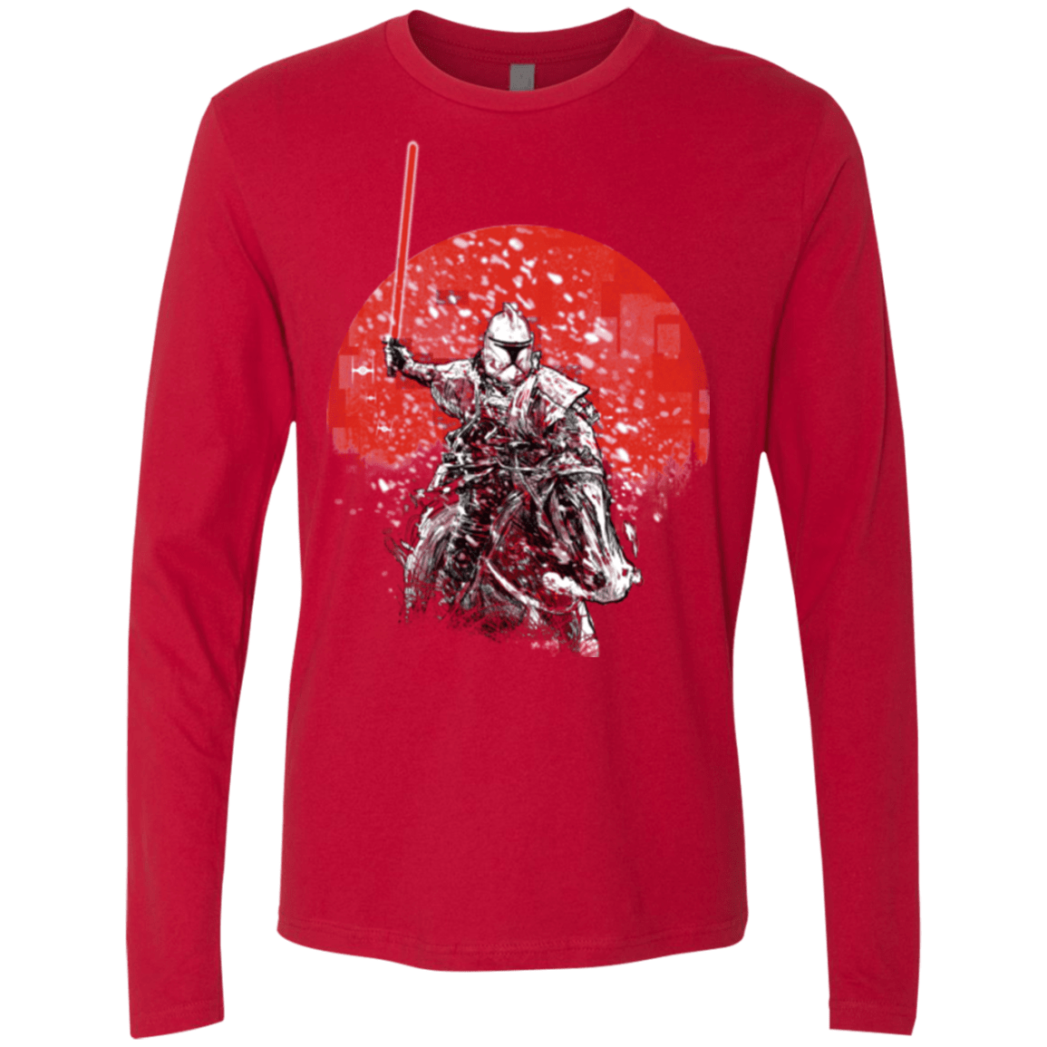 T-Shirts Red / S Samourai Trooper Men's Premium Long Sleeve