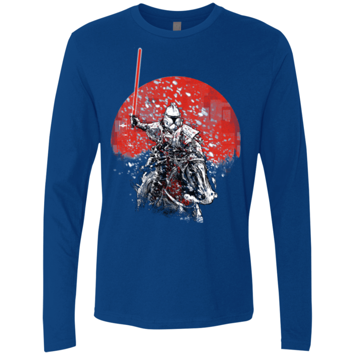 T-Shirts Royal / S Samourai Trooper Men's Premium Long Sleeve