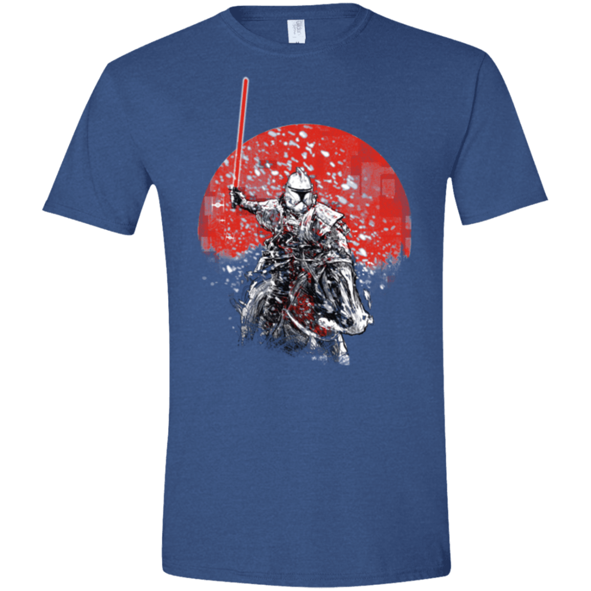 T-Shirts Heather Royal / X-Small Samourai Trooper Men's Semi-Fitted Softstyle