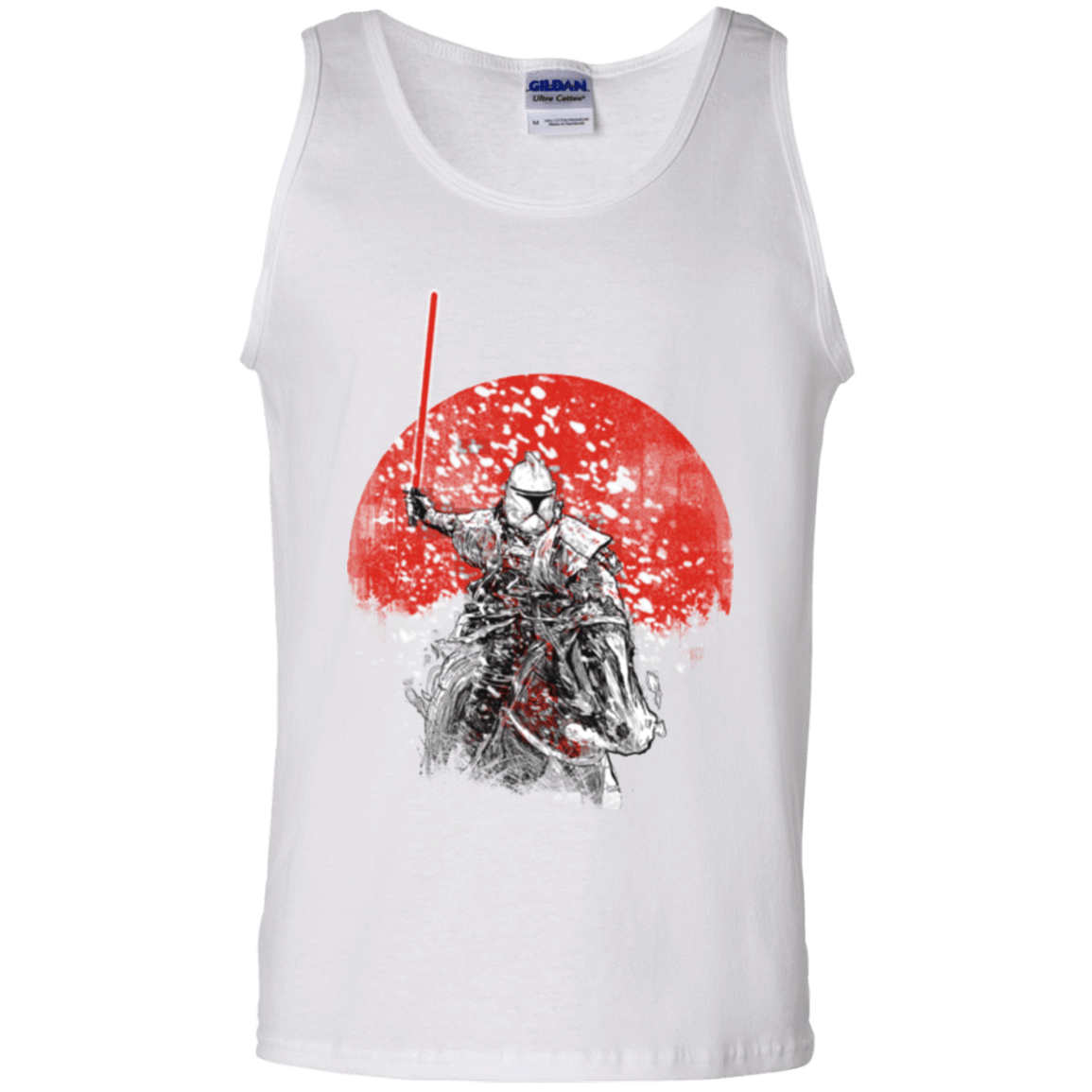 T-Shirts White / S Samourai Trooper Men's Tank Top