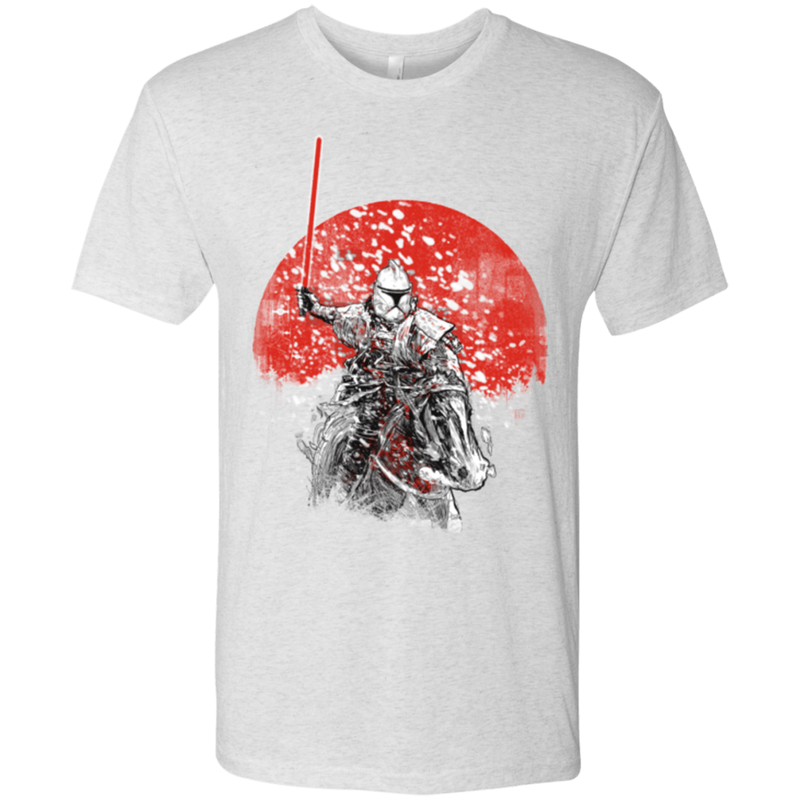 T-Shirts Heather White / S Samourai Trooper Men's Triblend T-Shirt