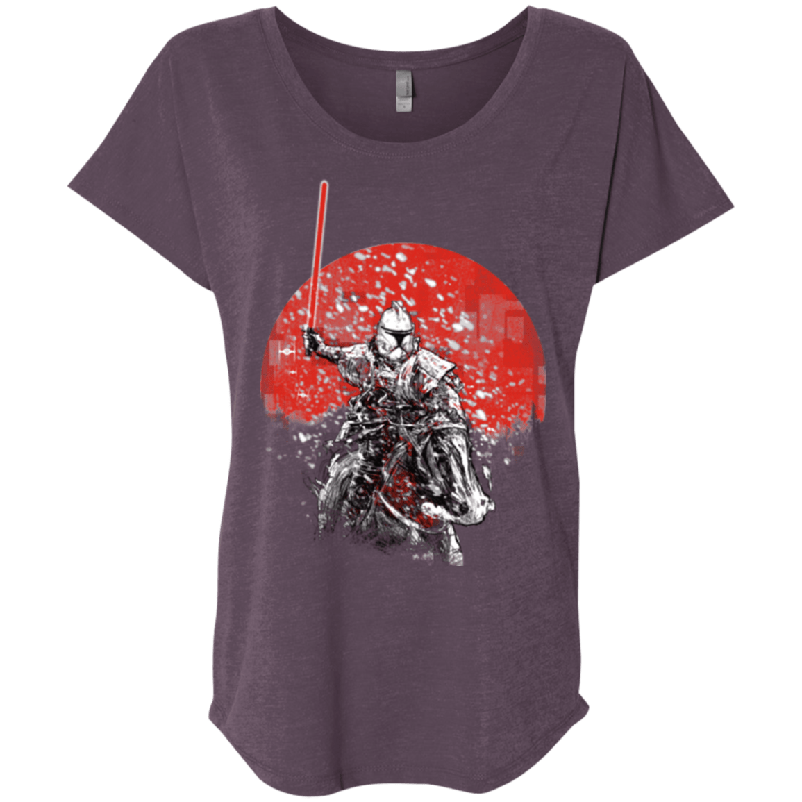 T-Shirts Vintage Purple / X-Small Samourai Trooper Triblend Dolman Sleeve