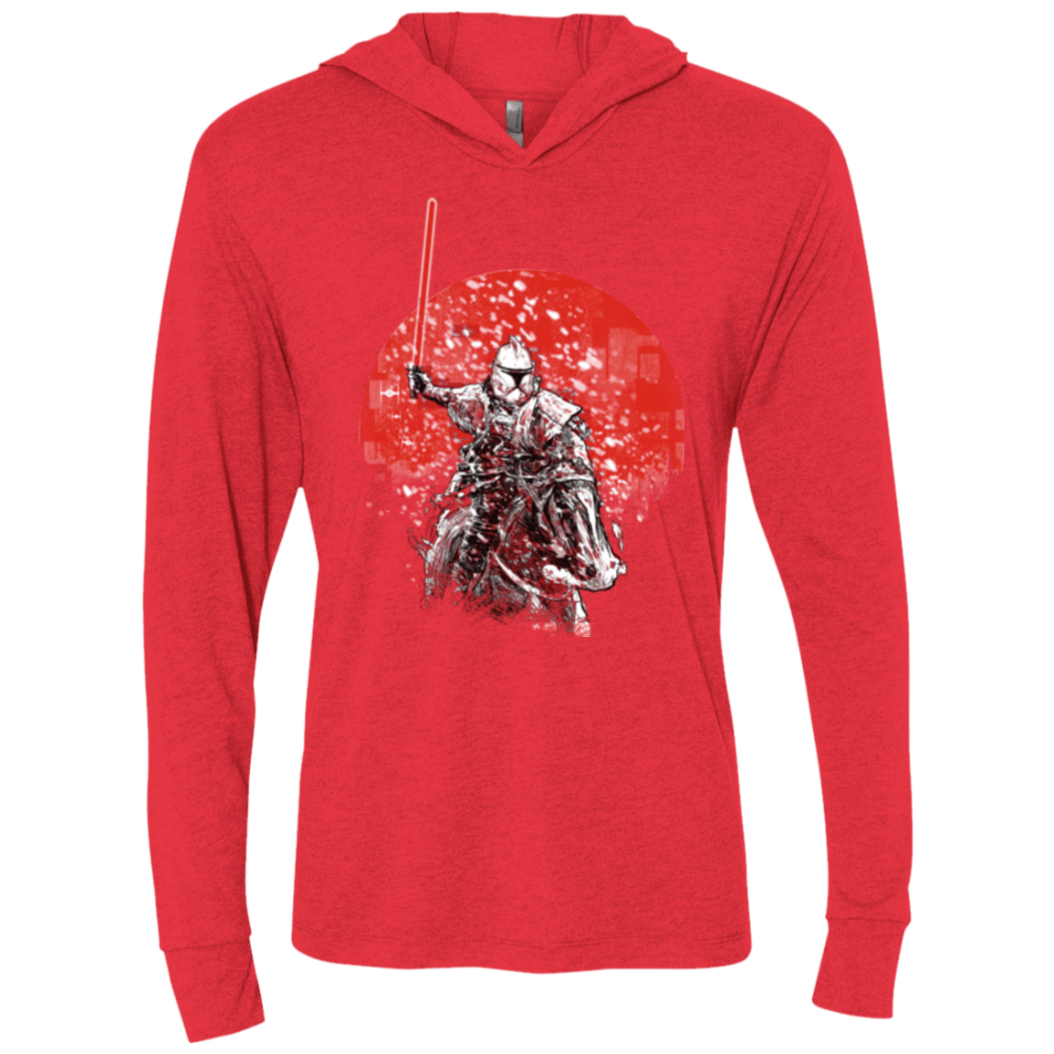 T-Shirts Vintage Red / X-Small Samourai Trooper Triblend Long Sleeve Hoodie Tee