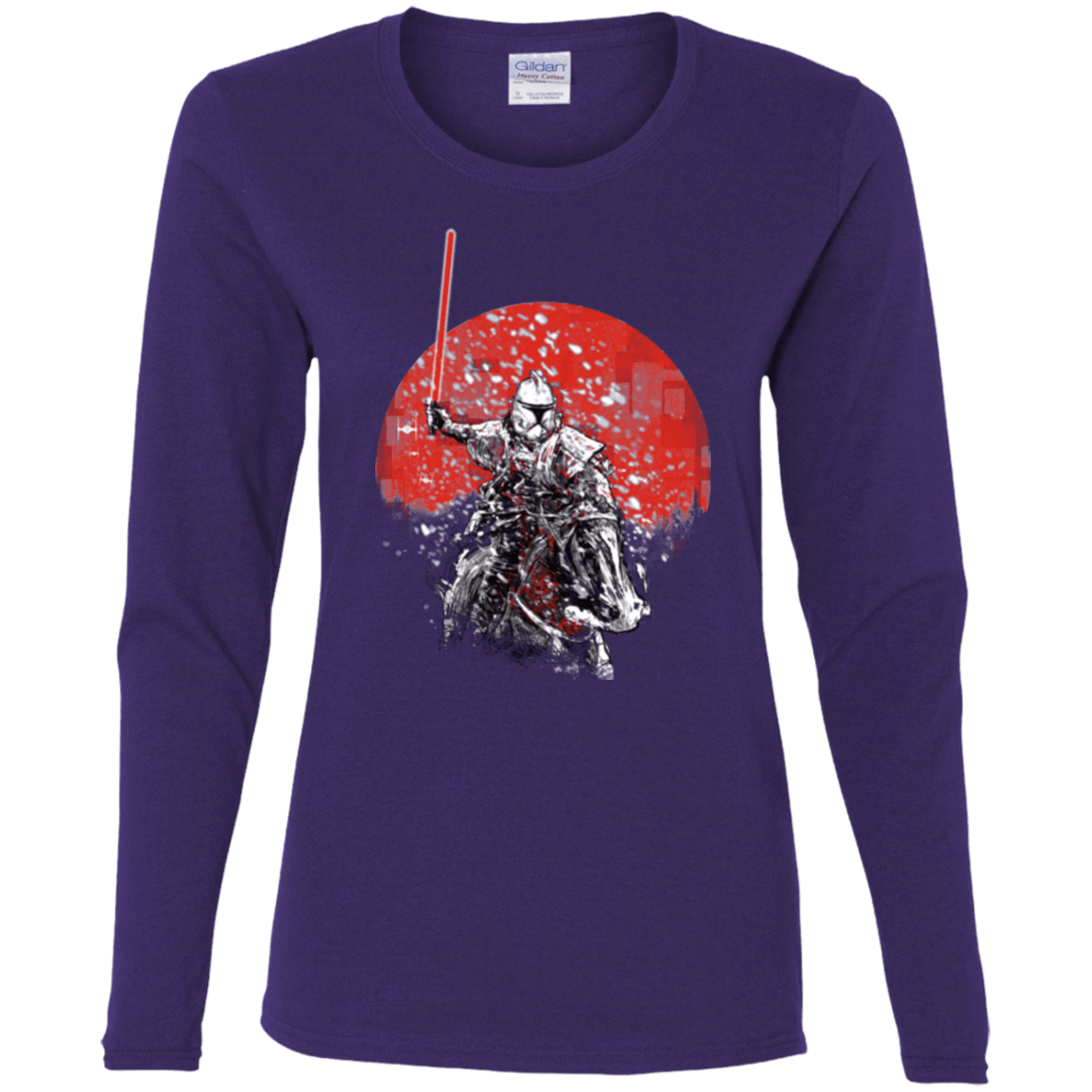 T-Shirts Purple / S Samourai Trooper Women's Long Sleeve T-Shirt