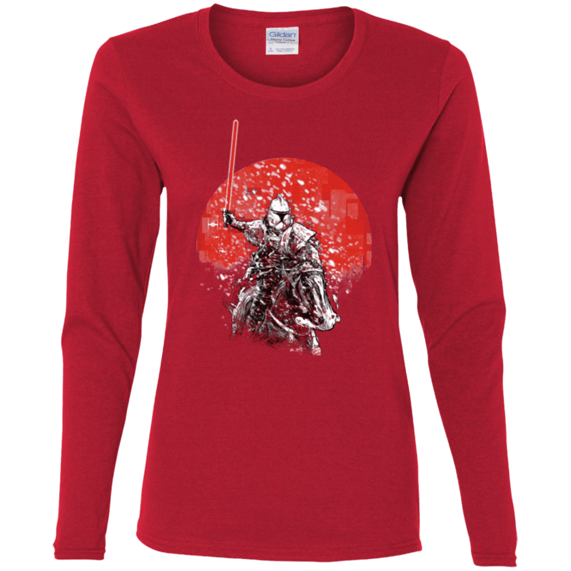 T-Shirts Red / S Samourai Trooper Women's Long Sleeve T-Shirt