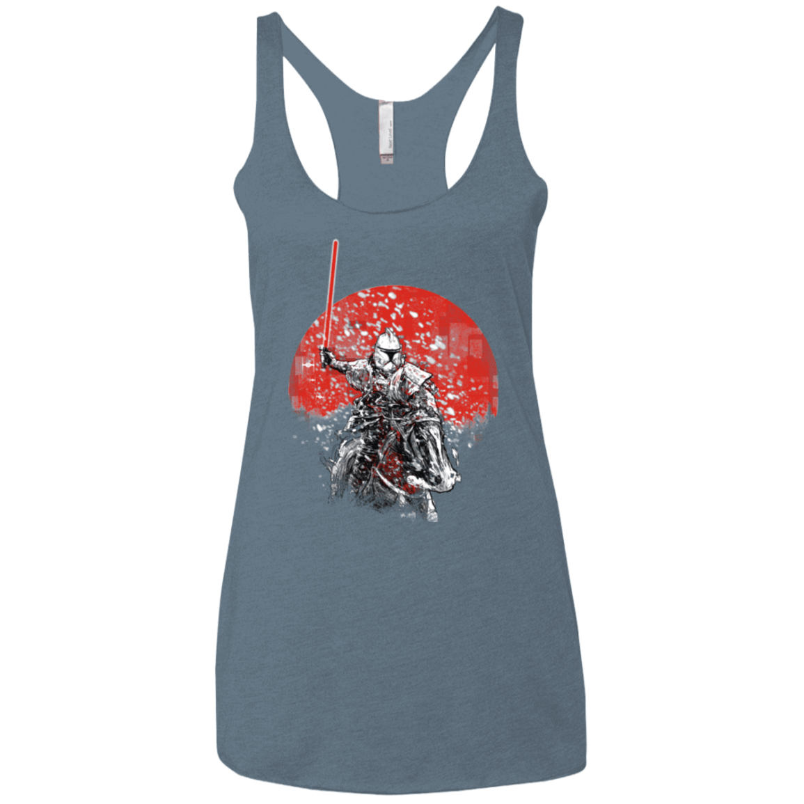T-Shirts Indigo / X-Small Samourai Trooper Women's Triblend Racerback Tank