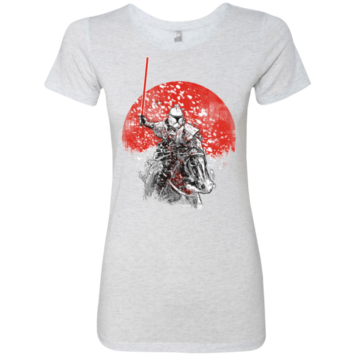 T-Shirts Heather White / S Samourai Trooper Women's Triblend T-Shirt