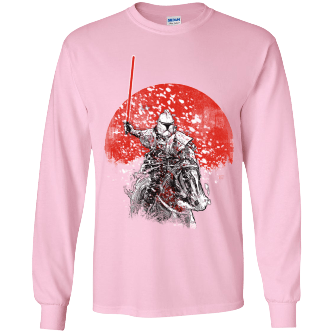 T-Shirts Light Pink / YS Samourai Trooper Youth Long Sleeve T-Shirt