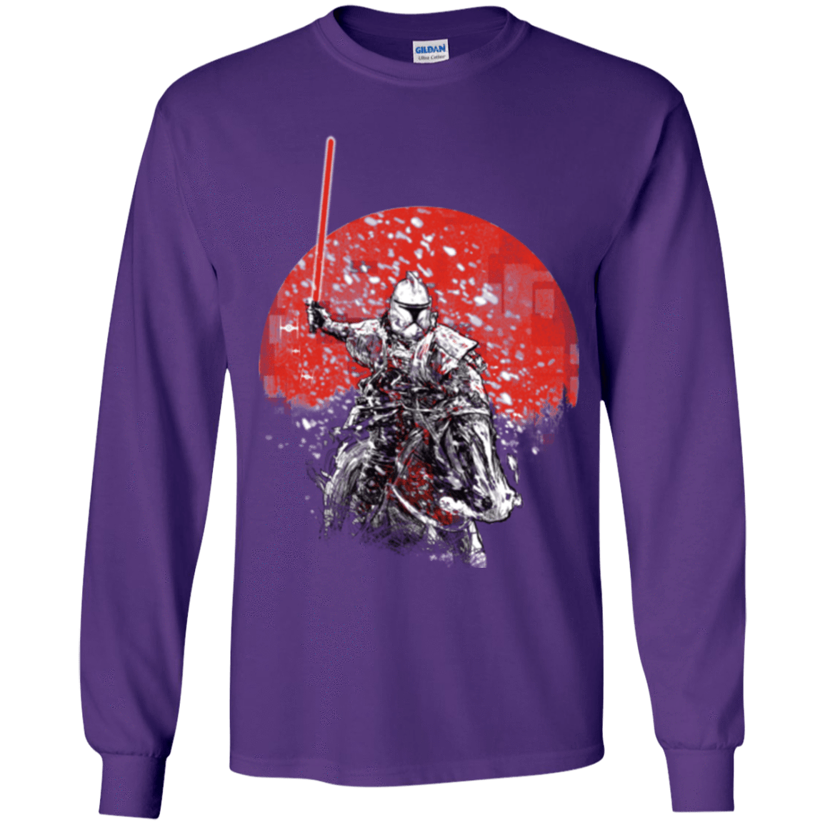 T-Shirts Purple / YS Samourai Trooper Youth Long Sleeve T-Shirt