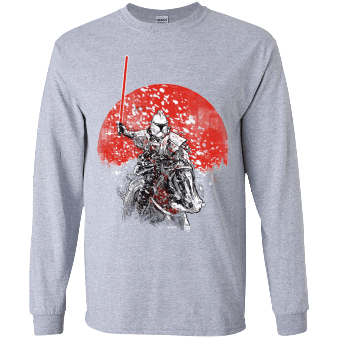 T-Shirts Sport Grey / YS Samourai Trooper Youth Long Sleeve T-Shirt