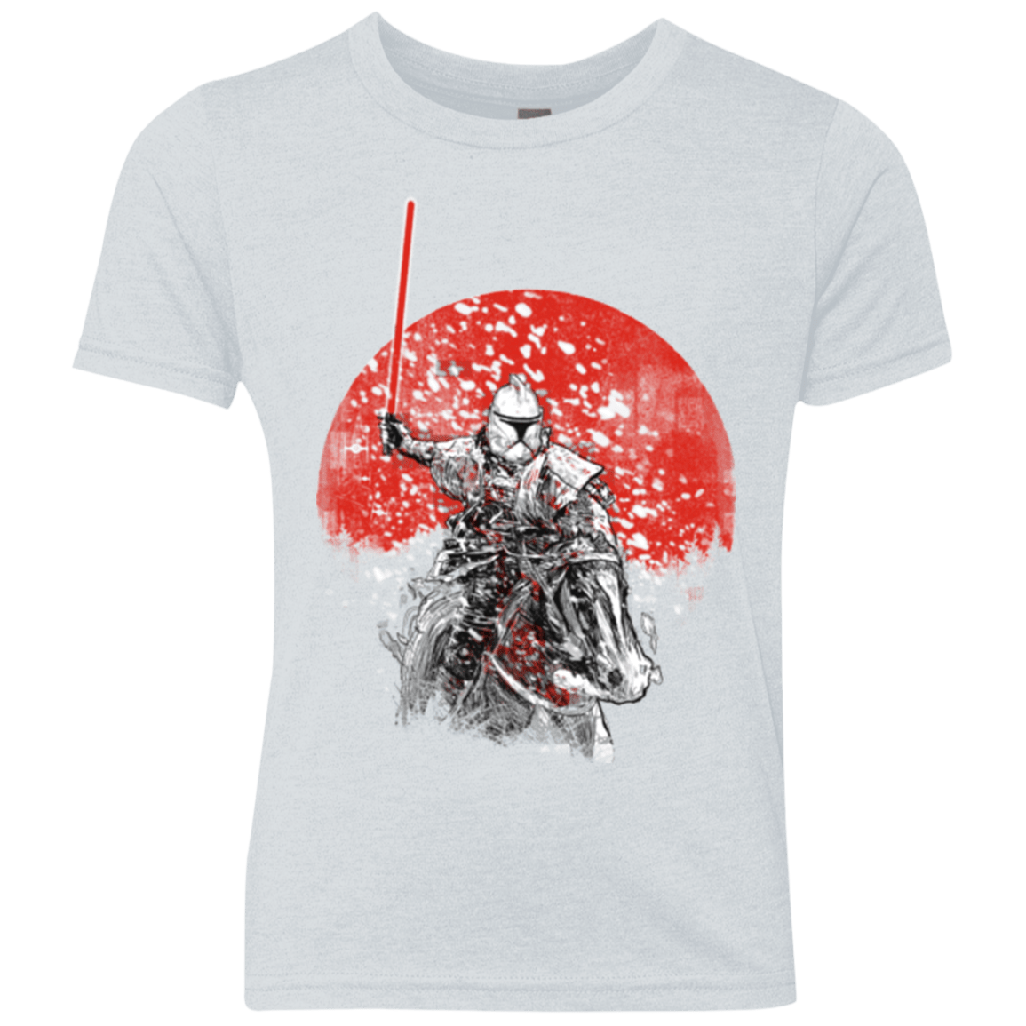 T-Shirts Heather White / YXS Samourai Trooper Youth Triblend T-Shirt