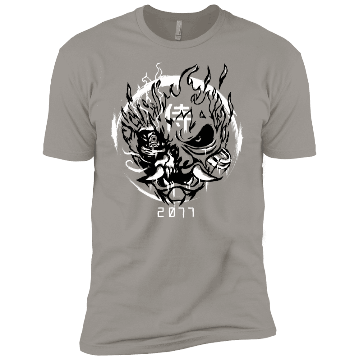 T-Shirts Light Grey / YXS Samurai 2077 Boys Premium T-Shirt