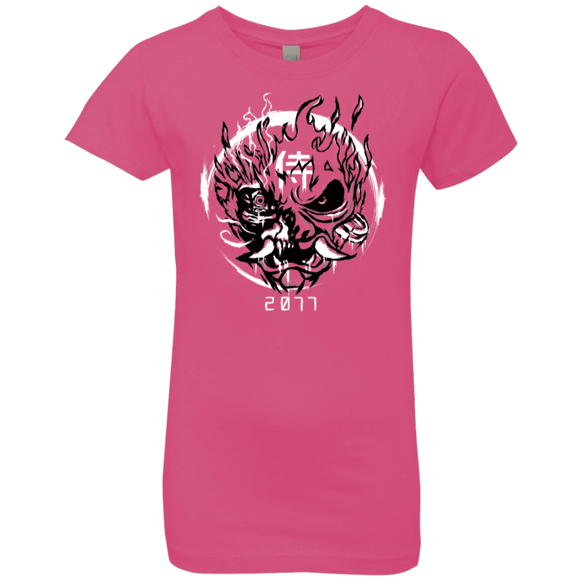 T-Shirts Hot Pink / YXS Samurai 2077 Girls Premium T-Shirt