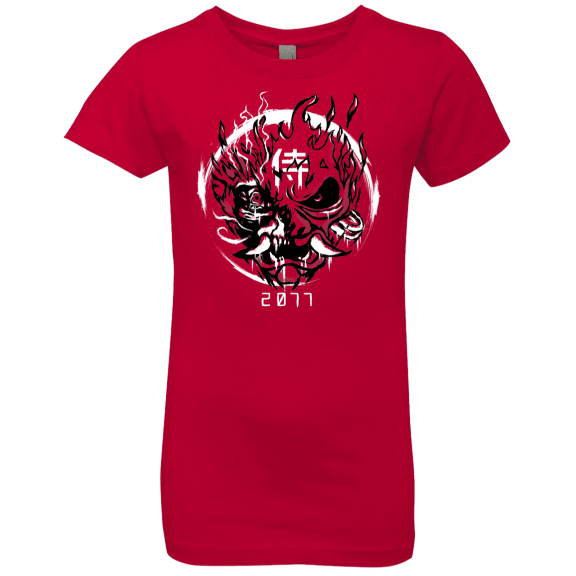 T-Shirts Red / YXS Samurai 2077 Girls Premium T-Shirt