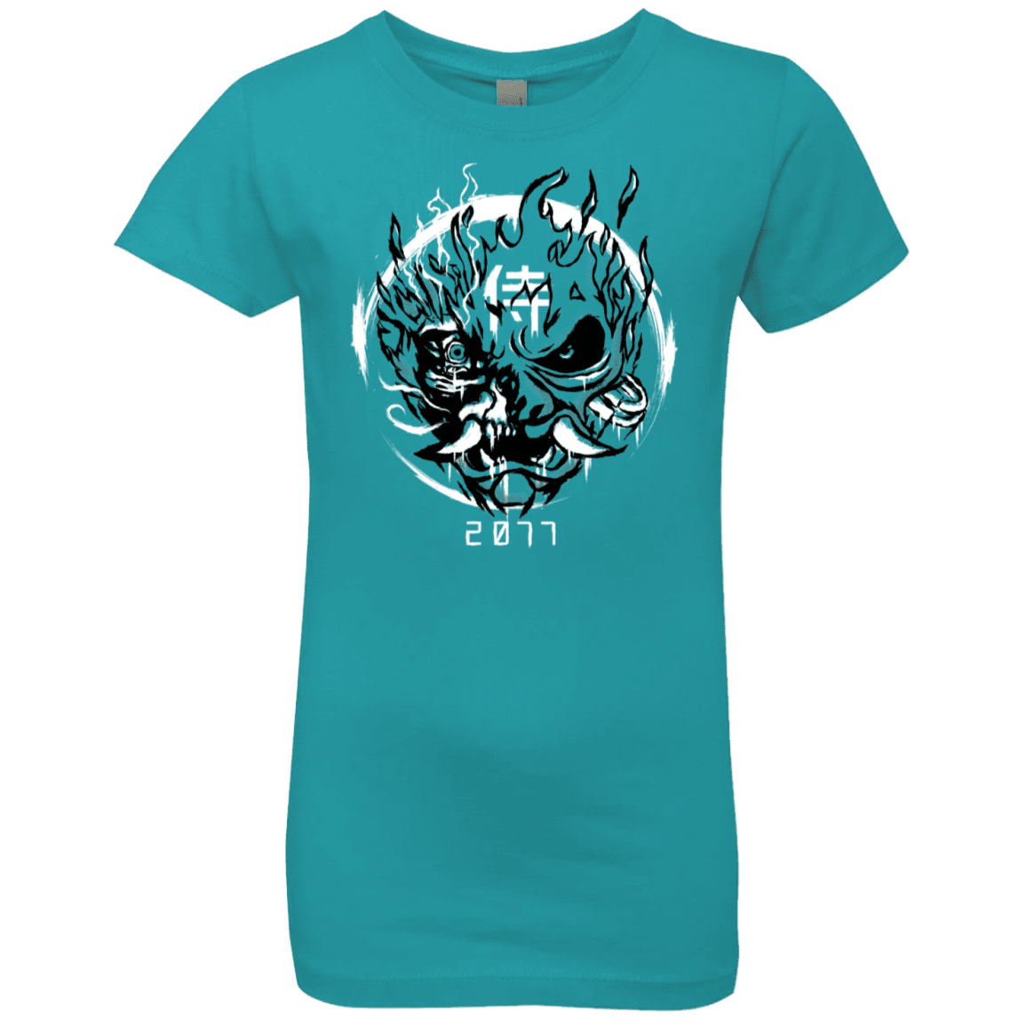 T-Shirts Tahiti Blue / YXS Samurai 2077 Girls Premium T-Shirt