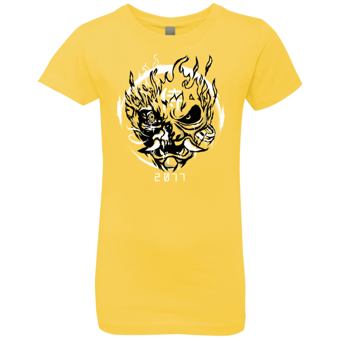 T-Shirts Vibrant Yellow / YXS Samurai 2077 Girls Premium T-Shirt