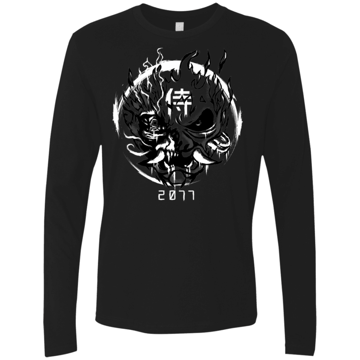 T-Shirts Black / S Samurai 2077 Men's Premium Long Sleeve
