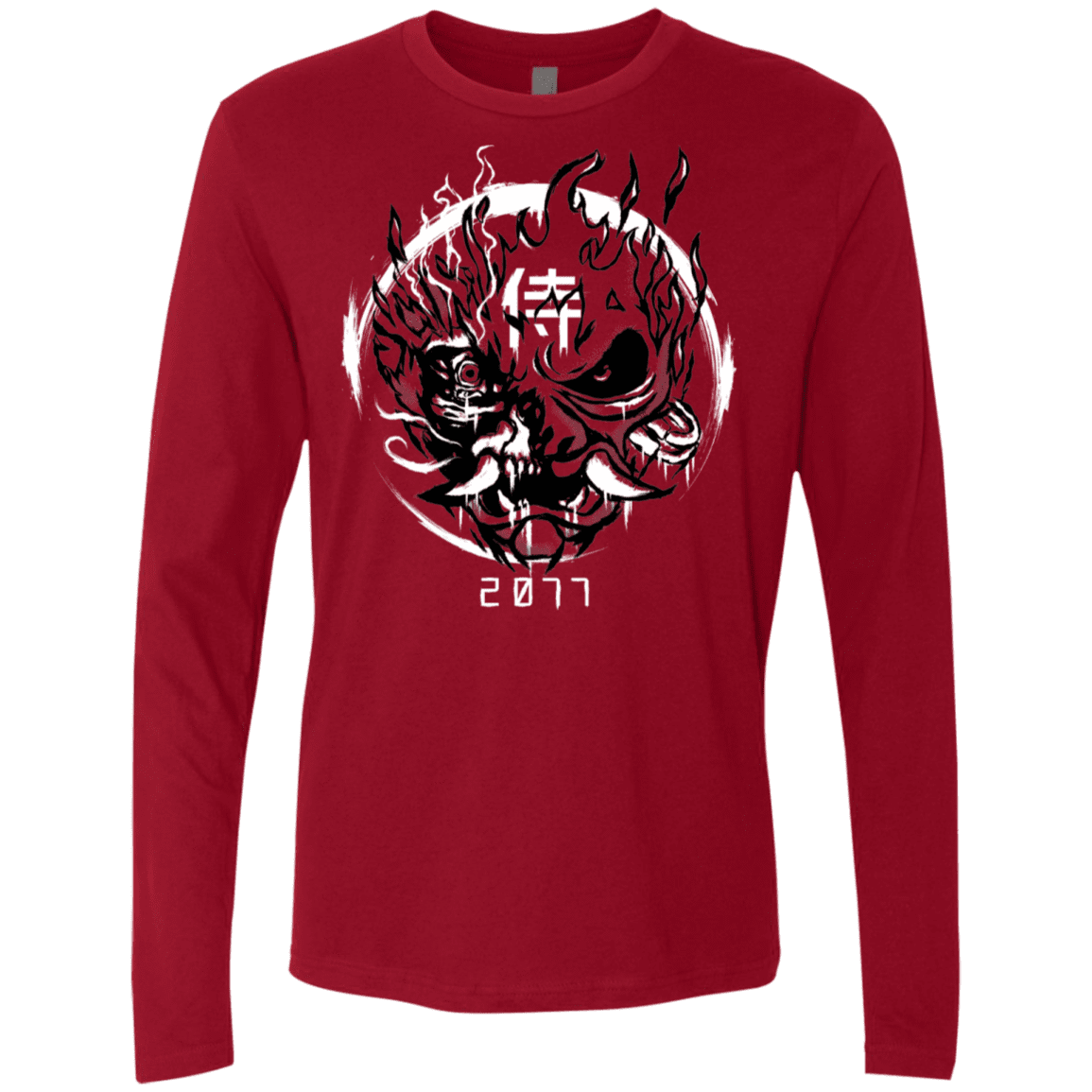 T-Shirts Cardinal / S Samurai 2077 Men's Premium Long Sleeve
