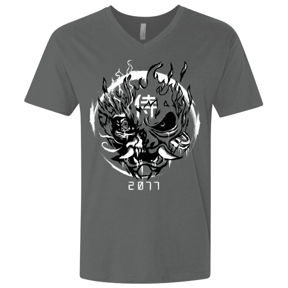 T-Shirts Heavy Metal / X-Small Samurai 2077 Men's Premium V-Neck