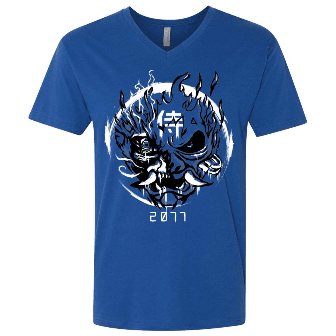 T-Shirts Royal / X-Small Samurai 2077 Men's Premium V-Neck