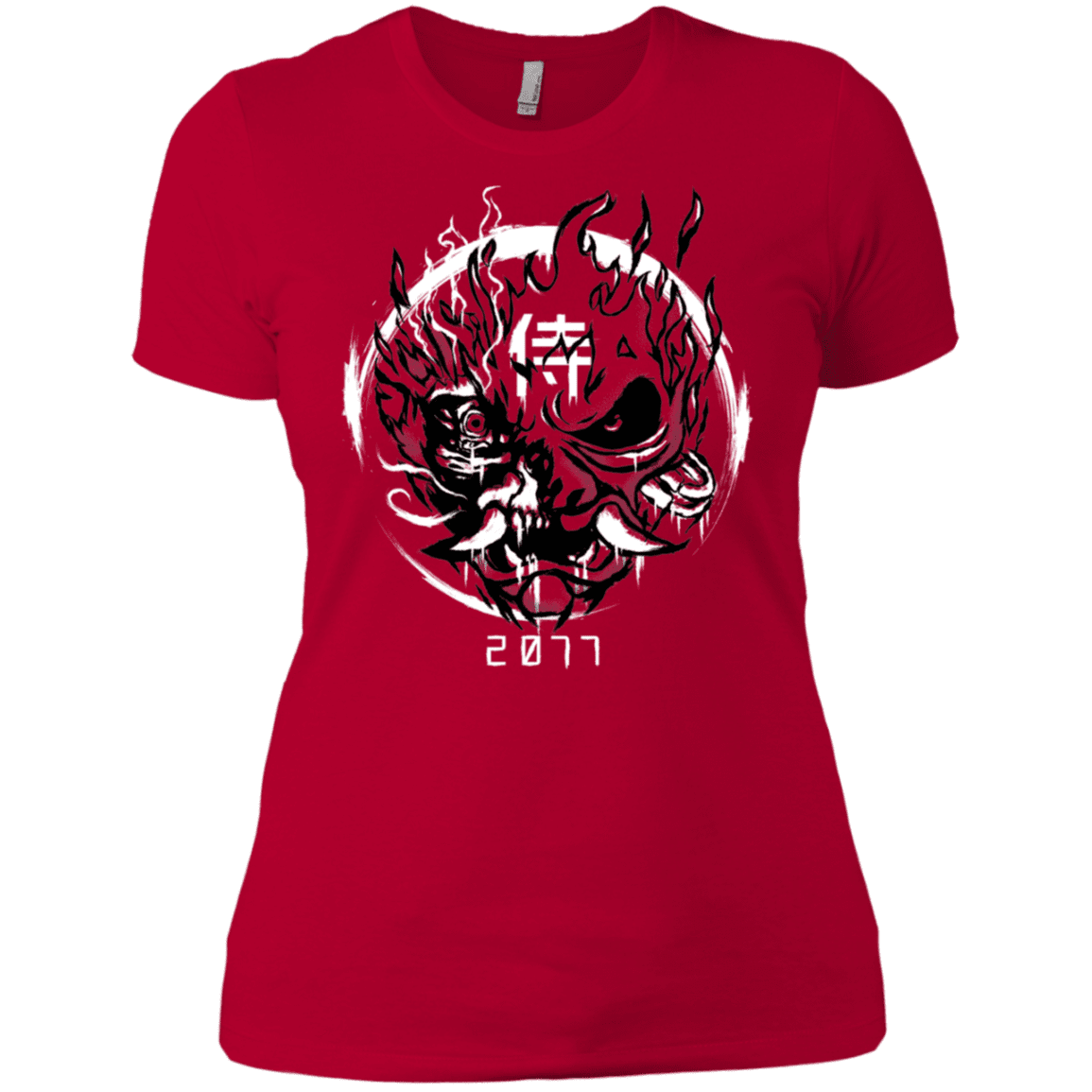 T-Shirts Red / X-Small Samurai 2077 Women's Premium T-Shirt