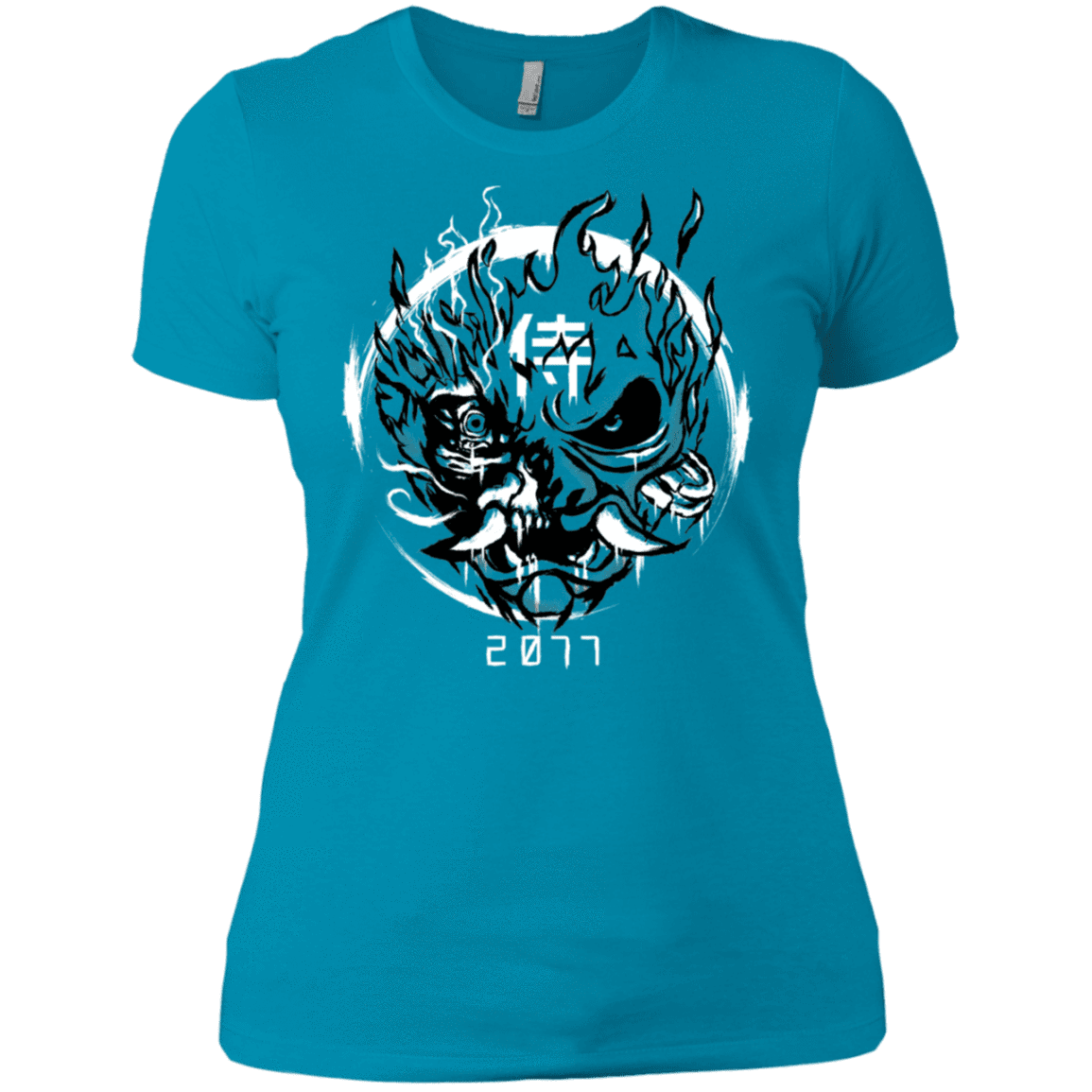 T-Shirts Turquoise / X-Small Samurai 2077 Women's Premium T-Shirt