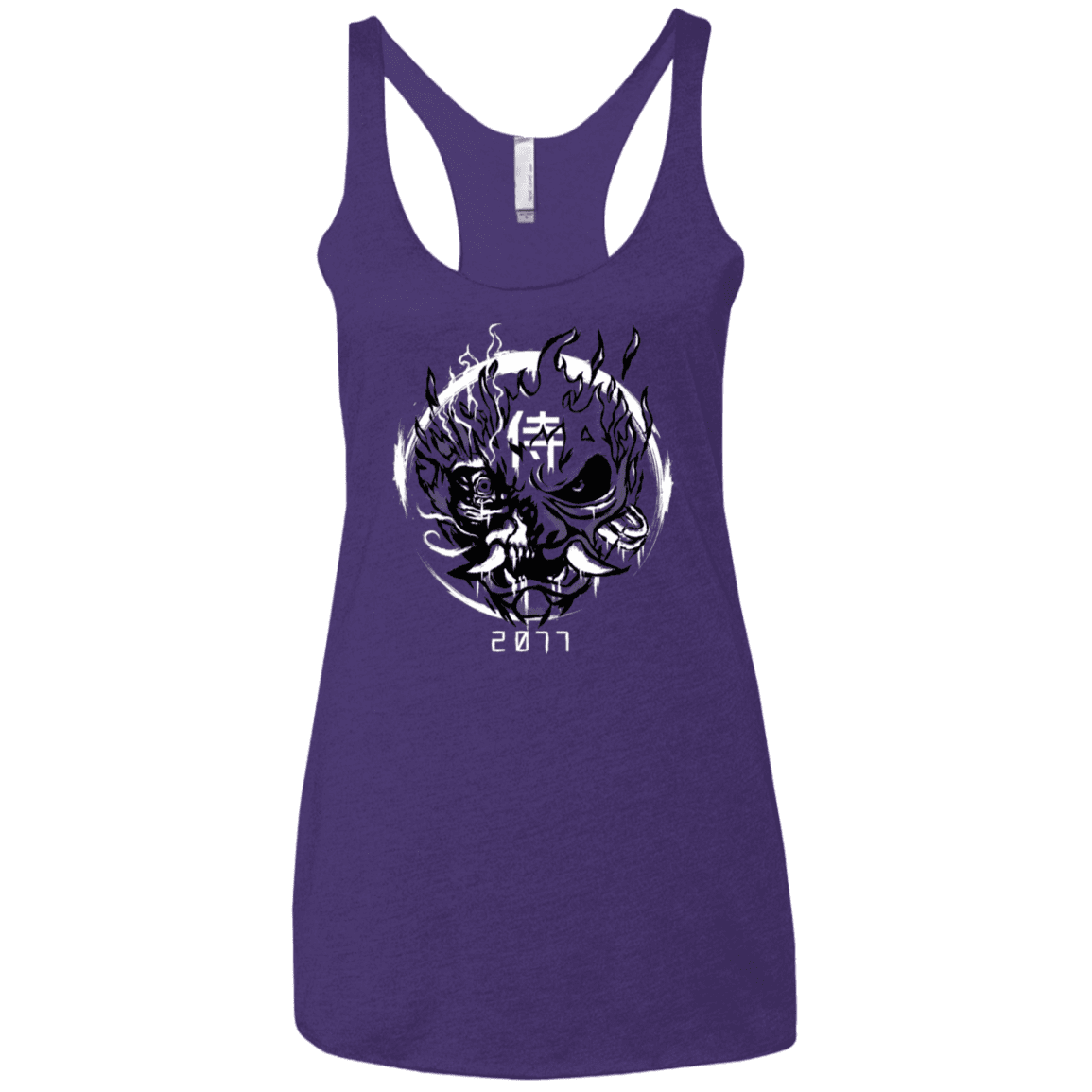 T-Shirts Purple Rush / X-Small Samurai 2077 Women's Triblend Racerback Tank