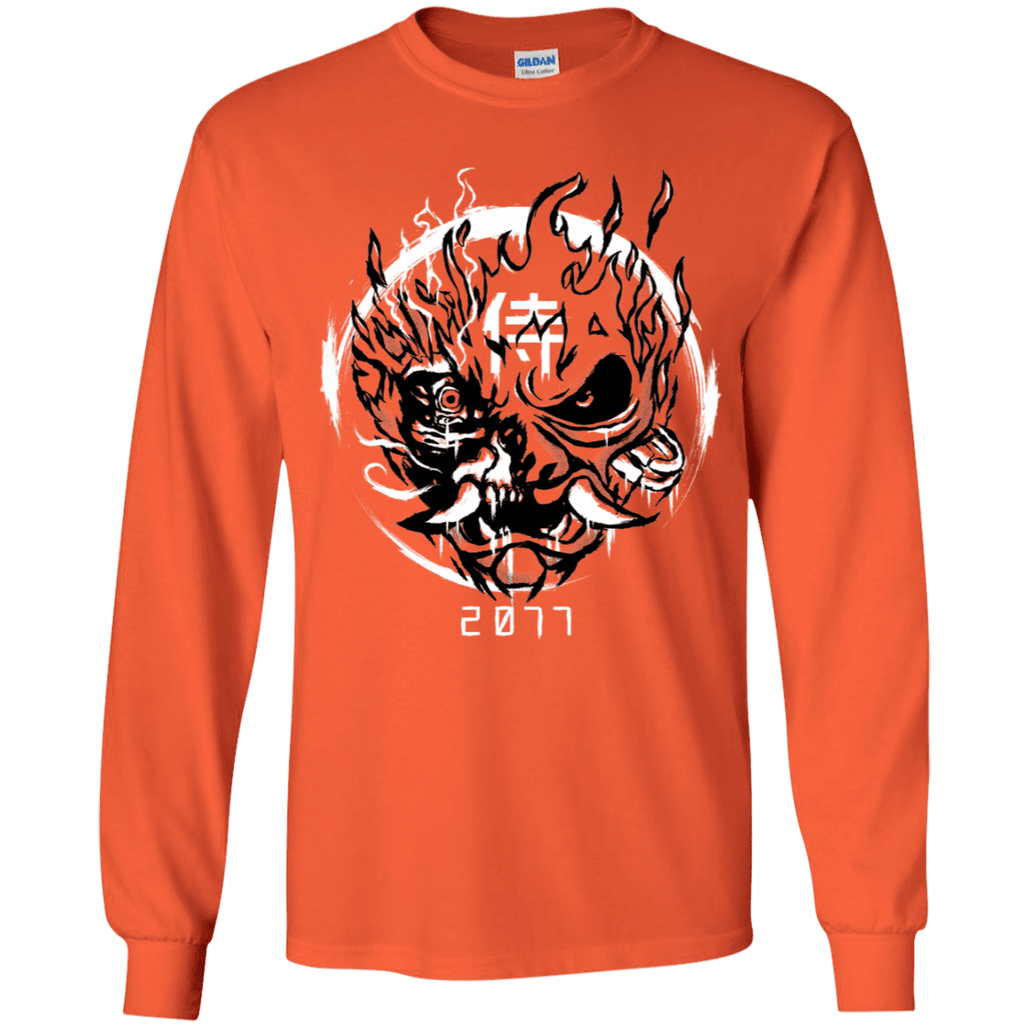 T-Shirts Orange / YS Samurai 2077 Youth Long Sleeve T-Shirt