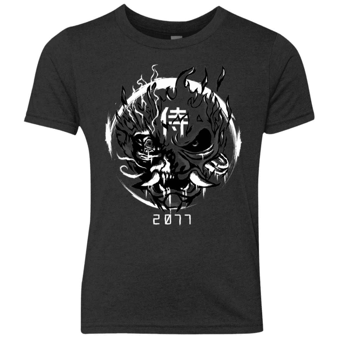 T-Shirts Vintage Black / YXS Samurai 2077 Youth Triblend T-Shirt