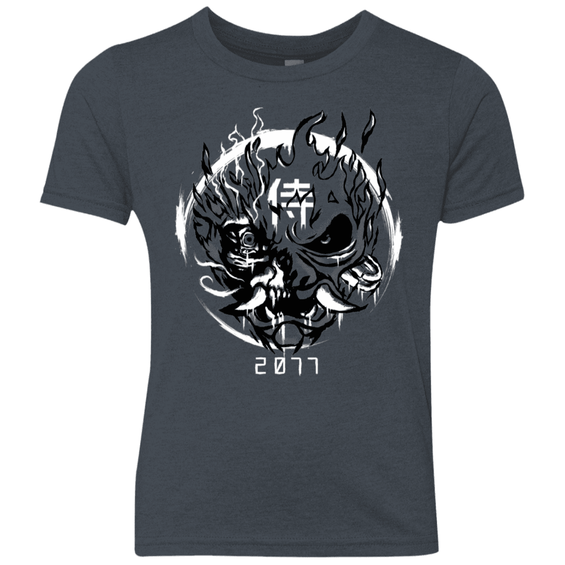 T-Shirts Vintage Navy / YXS Samurai 2077 Youth Triblend T-Shirt