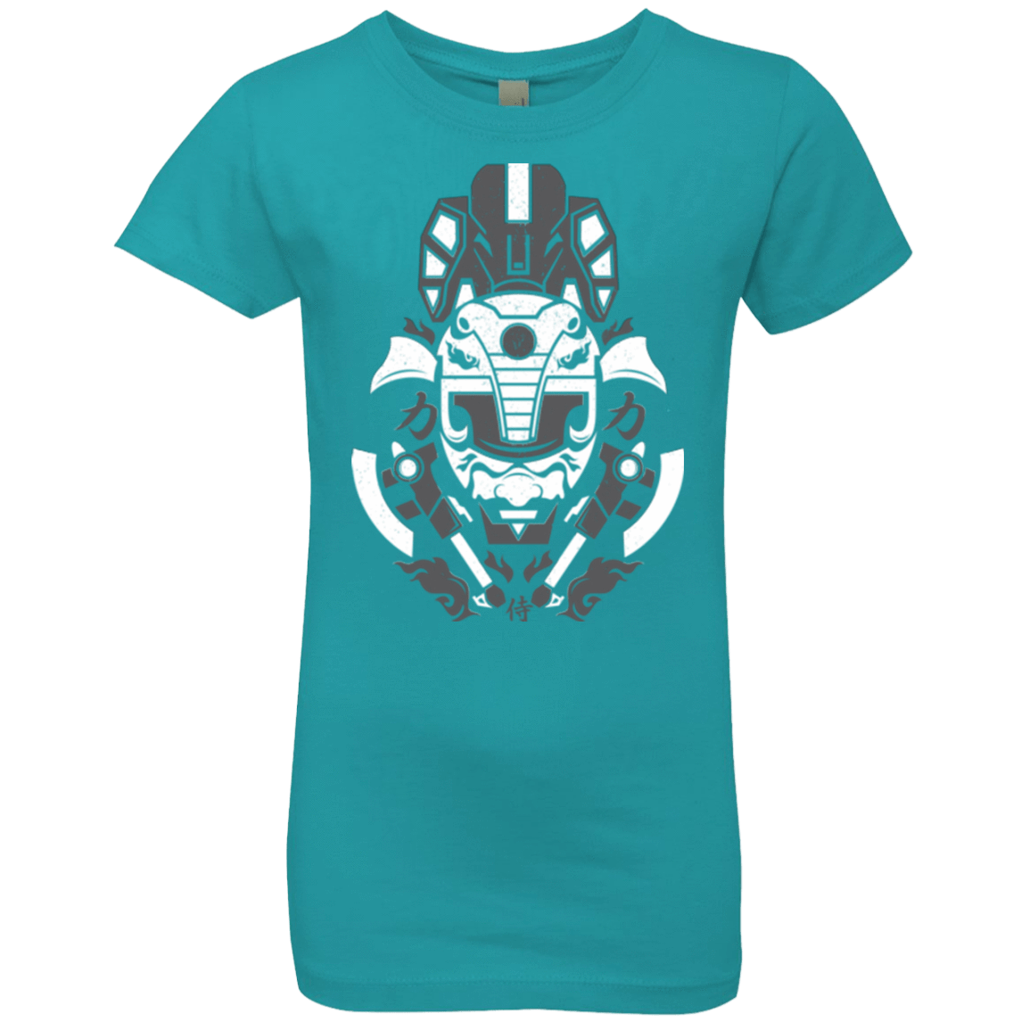 T-Shirts Tahiti Blue / YXS Samurai Black Ranger Girls Premium T-Shirt