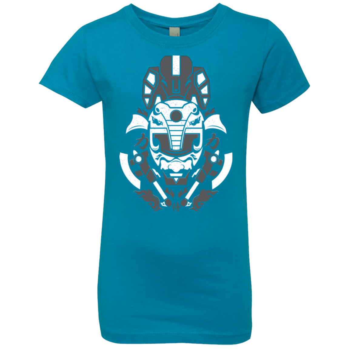 T-Shirts Turquoise / YXS Samurai Black Ranger Girls Premium T-Shirt