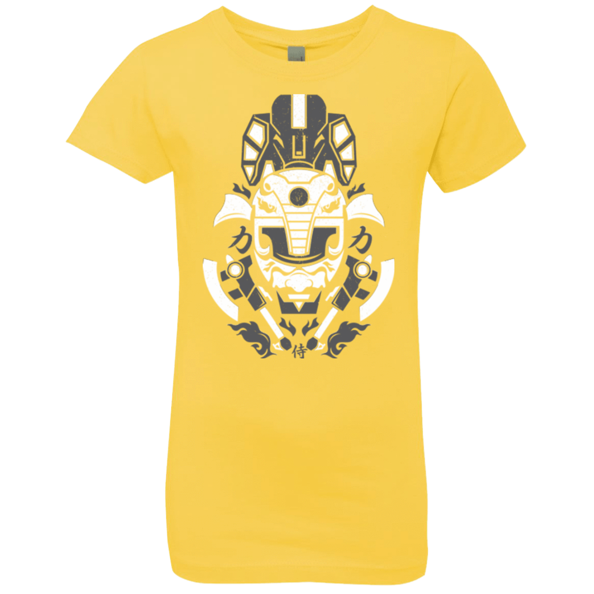 T-Shirts Vibrant Yellow / YXS Samurai Black Ranger Girls Premium T-Shirt