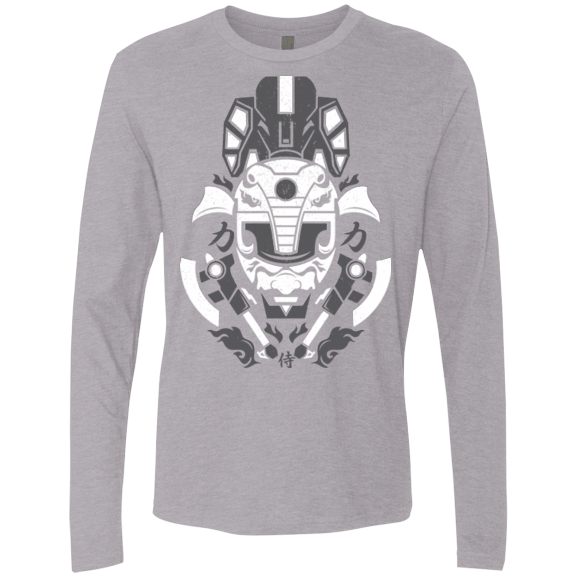 T-Shirts Heather Grey / Small Samurai Black Ranger Men's Premium Long Sleeve