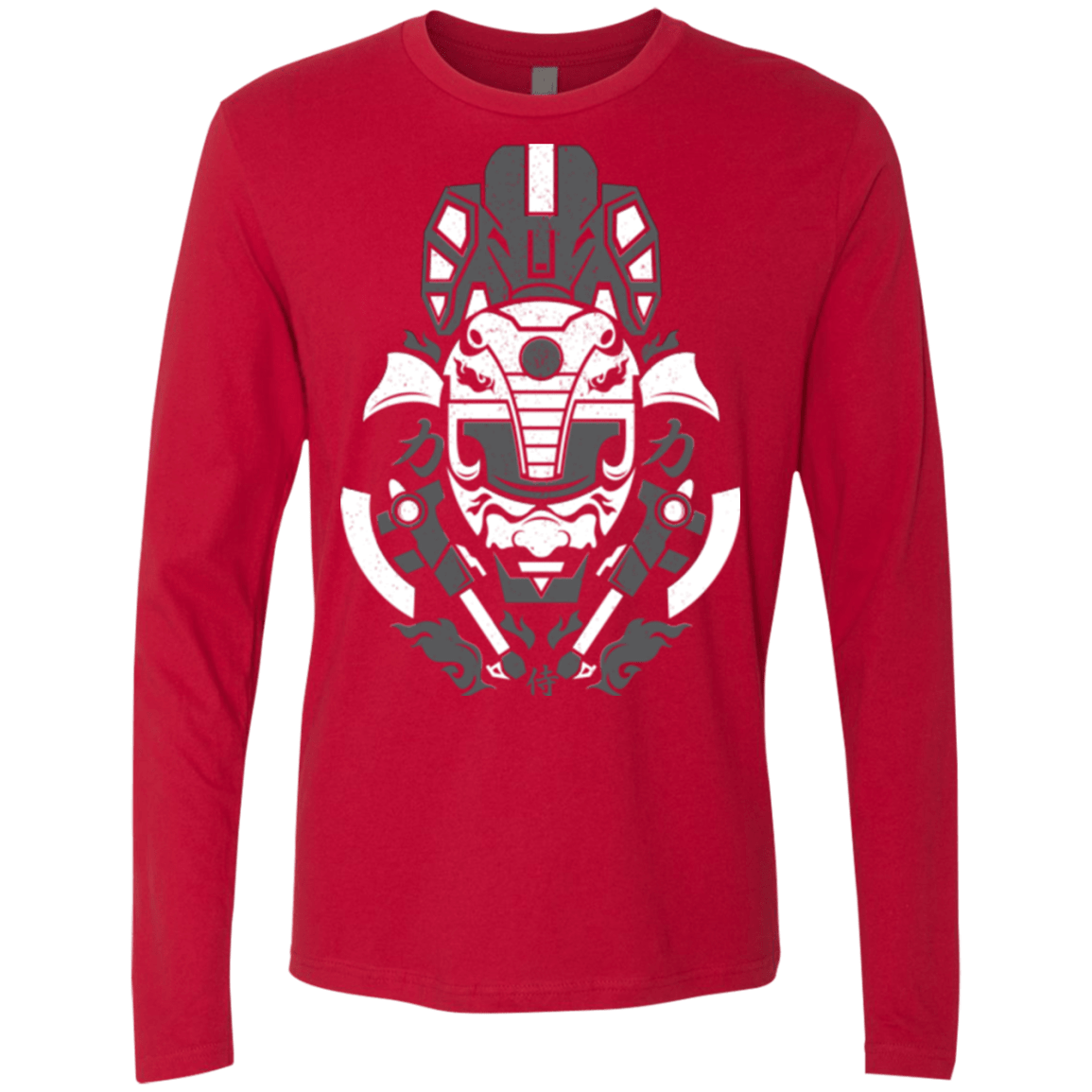 T-Shirts Red / Small Samurai Black Ranger Men's Premium Long Sleeve