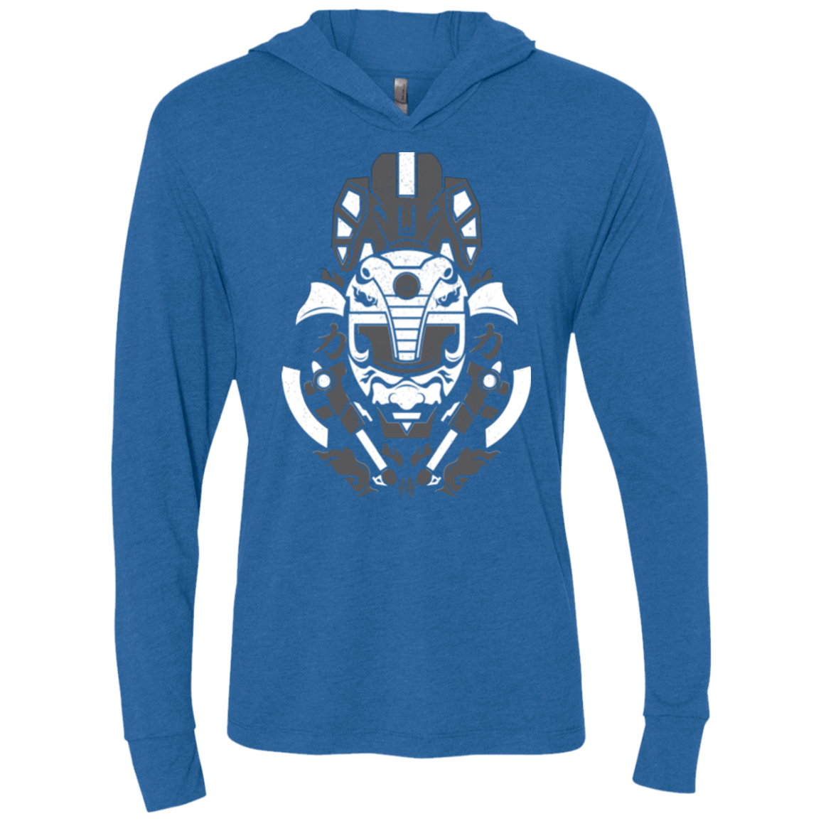 T-Shirts Vintage Royal / X-Small Samurai Black Ranger Triblend Long Sleeve Hoodie Tee