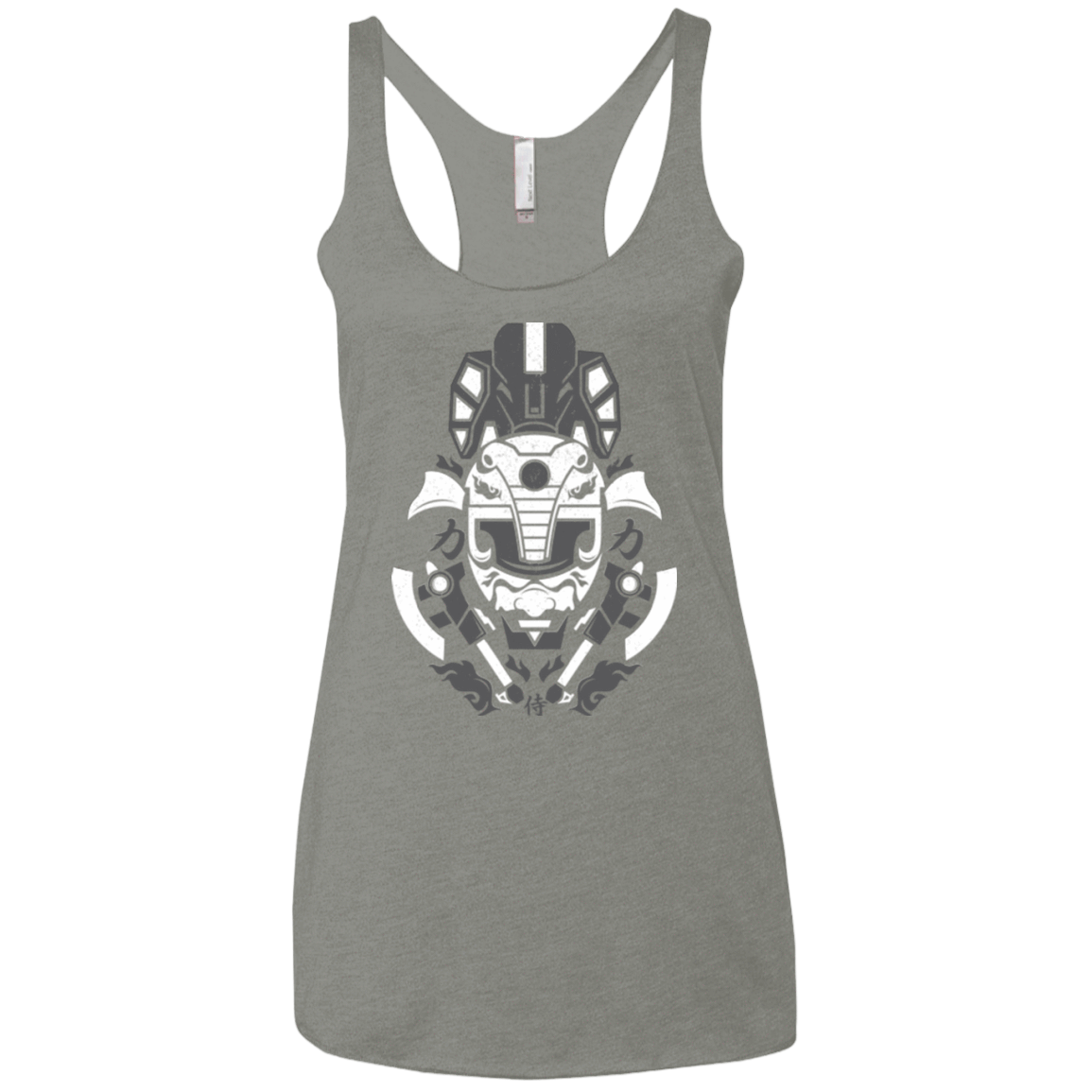 T-Shirts Venetian Grey / X-Small Samurai Black Ranger Women's Triblend Racerback Tank