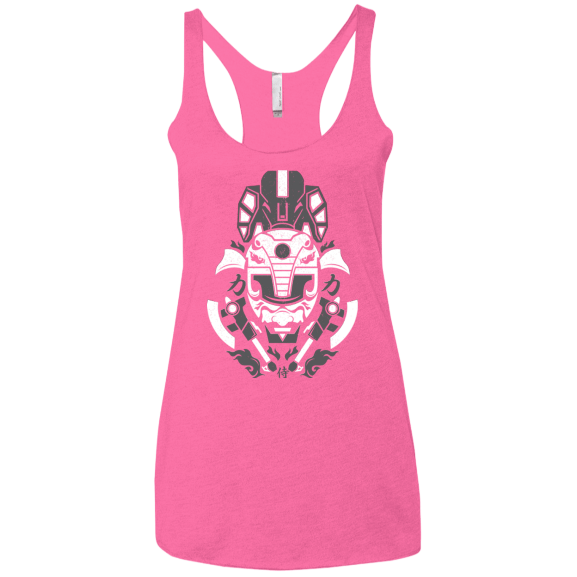 T-Shirts Vintage Pink / X-Small Samurai Black Ranger Women's Triblend Racerback Tank