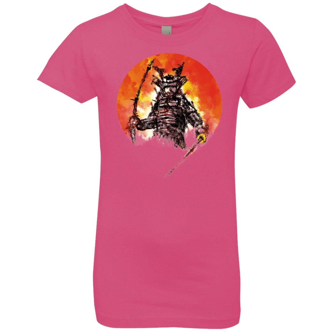 T-Shirts Hot Pink / YXS Samurai Bot Girls Premium T-Shirt