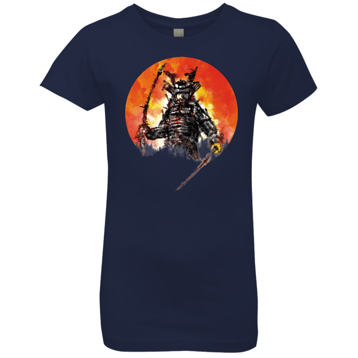 T-Shirts Midnight Navy / YXS Samurai Bot Girls Premium T-Shirt