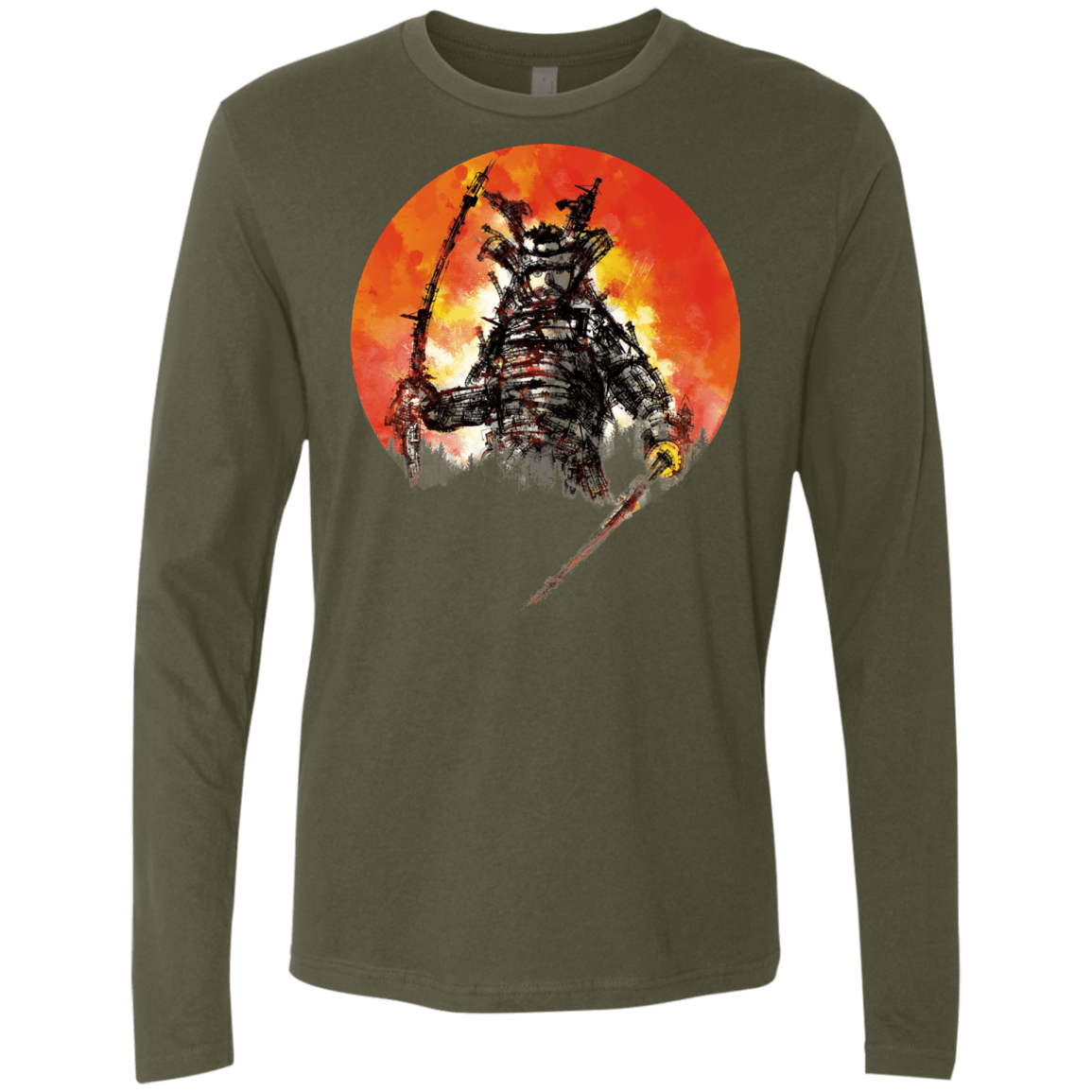 Samurai Bot Men's Premium Long Sleeve