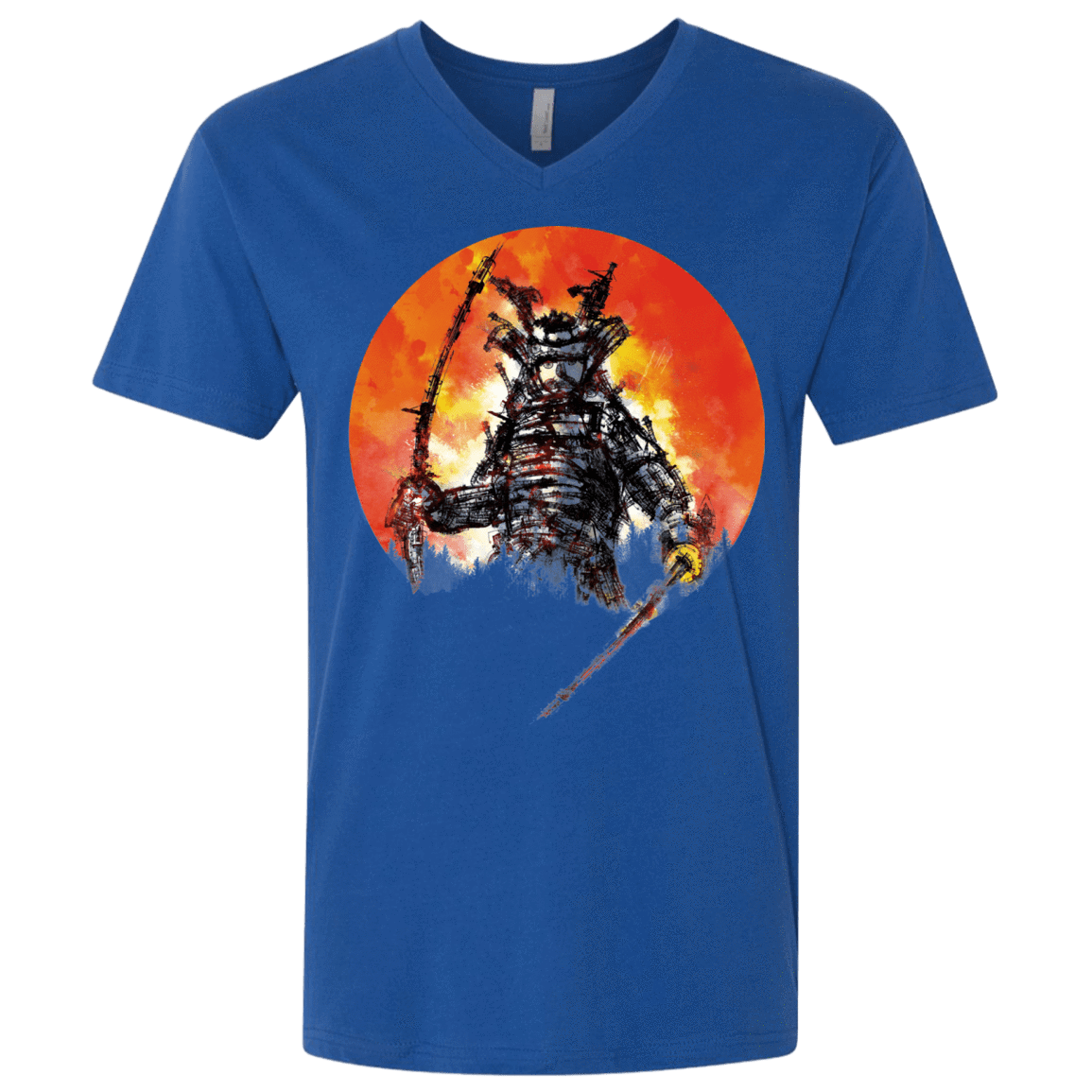 T-Shirts Royal / X-Small Samurai Bot Men's Premium V-Neck