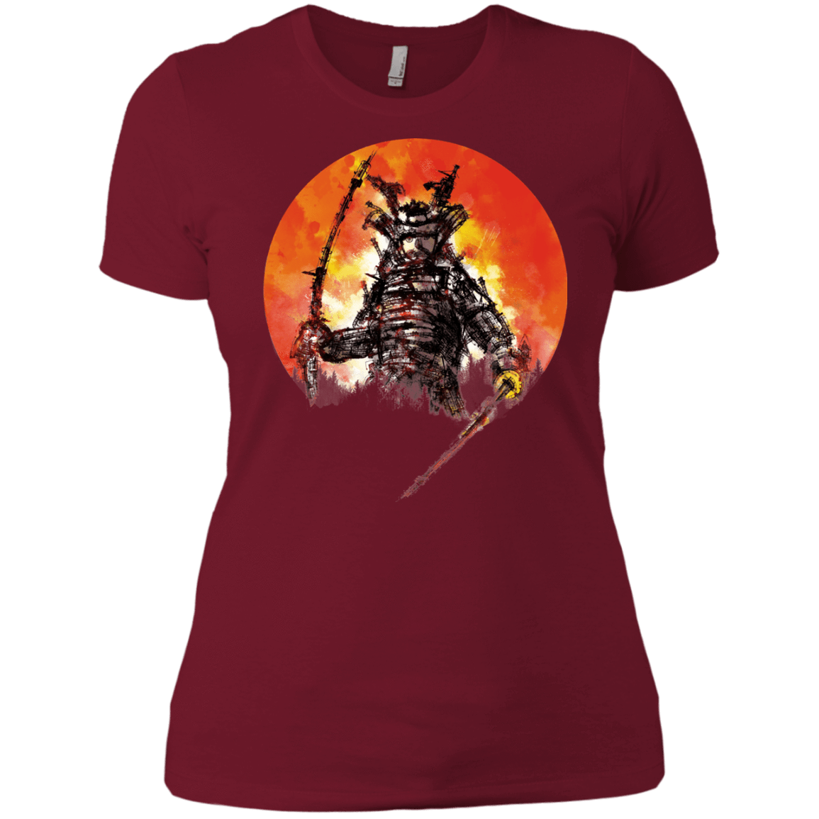 T-Shirts Scarlet / X-Small Samurai Bot Women's Premium T-Shirt